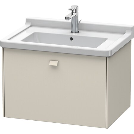 Duravit Brioso Wall-Mounted Vanity Unit Taupe Matt BR404109191